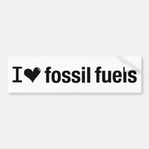 I Liebe-Fossilienbrennstoff-Autoaufkleber Autoaufkleber