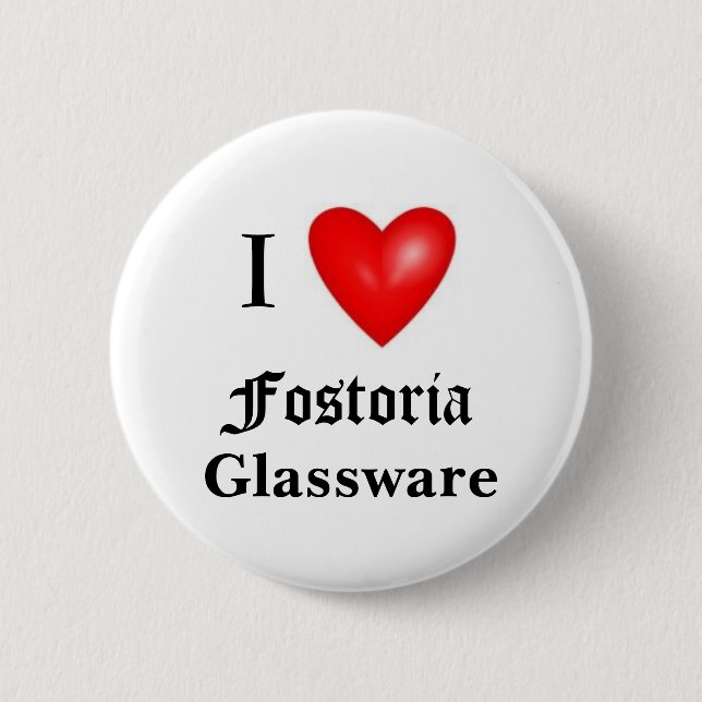 I Liebe Fostoria Button (Vorderseite)