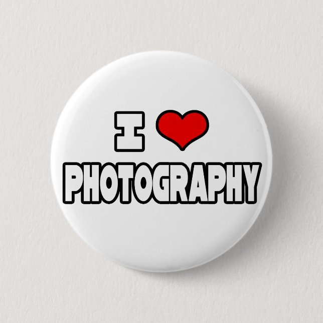 I Liebe Fotografie Button (Vorderseite)