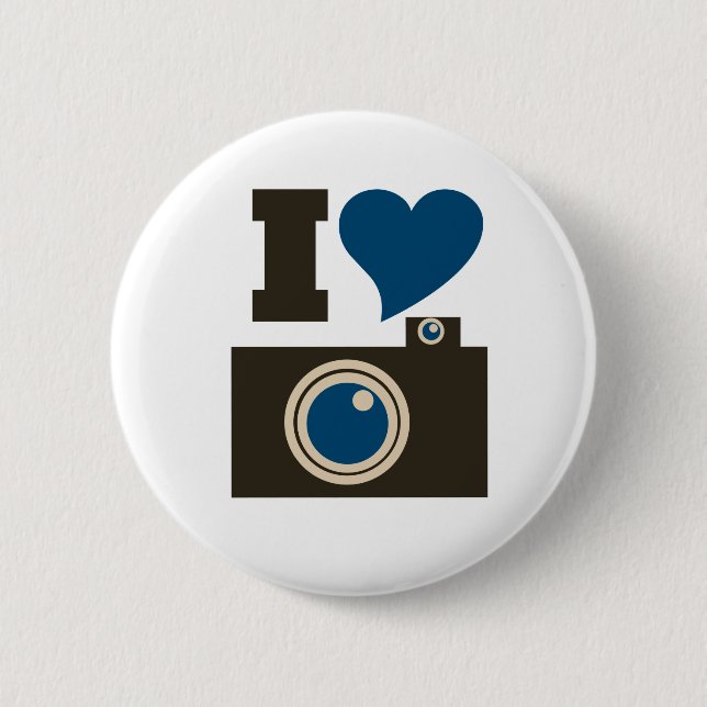 I Liebe Fotografie für Frauen Button (Vorderseite)