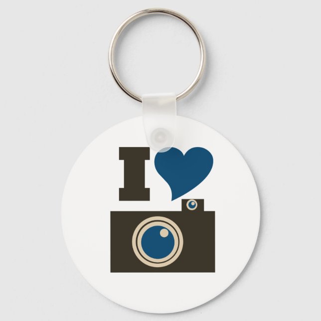 I Liebe Fotografie Schlüsselanhänger (Vorderseite)