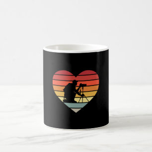 I Liebe Fotografieren des Vintagen Herzens Kaffeetasse