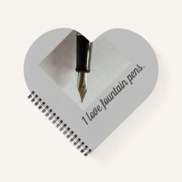 I Liebe Fountain Pens Notizbuch