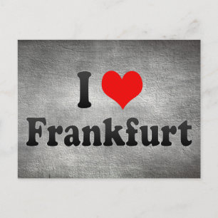 I Liebe Frankfurt, Deutschland Postkarte