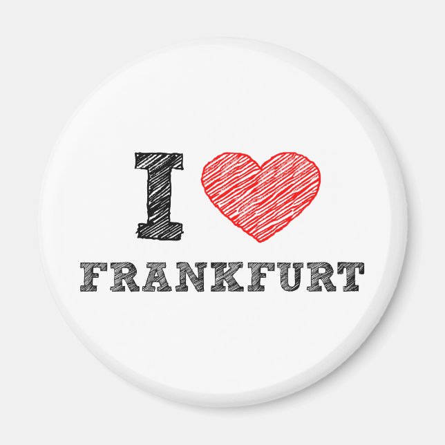 I Liebe Frankfurt Magnet (Vorne)