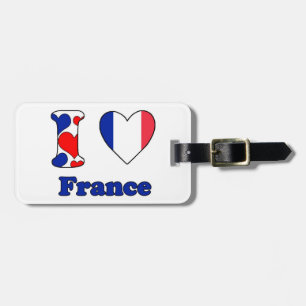 I Liebe Frankreich Gepäckanhänger