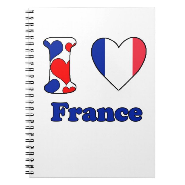 I Liebe Frankreich Notizblock (Vorderseite)