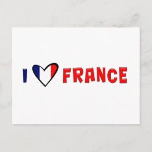 I Liebe Frankreich Postkarte