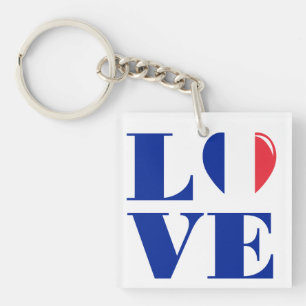 I Liebe Frankreich Schlüsselanhänger