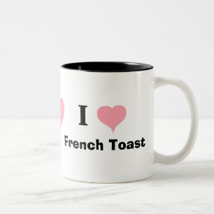 I Liebe Französischer Toast Zweifarbige Tasse
