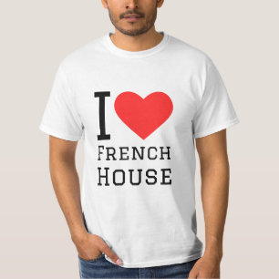 I Liebe Französisches Haus T-Shirt