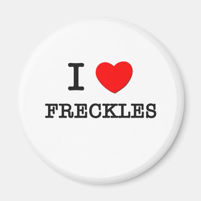I Liebe Freckles Magnet (Vorne)