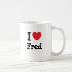 I Liebe Fred heart T - Shirt Tasse