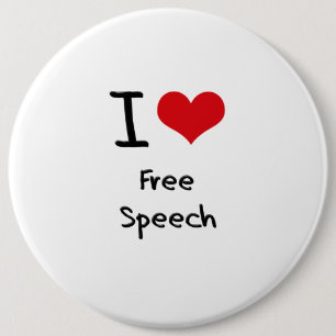 I Liebe-freie Rede Button
