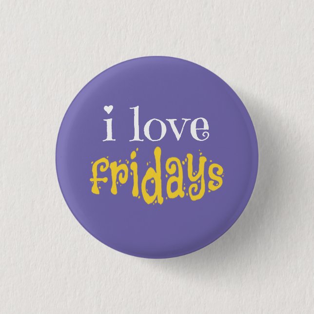 I Liebe Freitags Getränkekasten Button (Vorderseite)