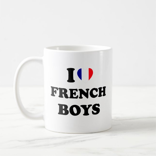 I Liebe French Boys Kaffeetasse (Links)
