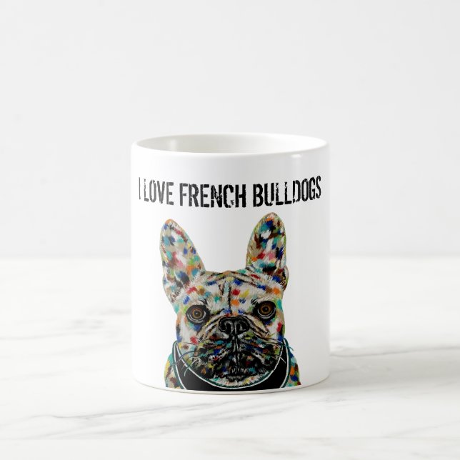 I Liebe French Bulldogs Tasse (Mittel)