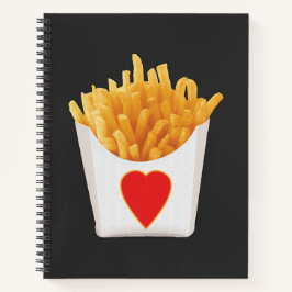 I Liebe French Fries Notizbuch