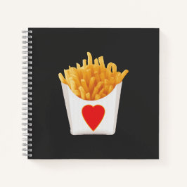 I Liebe French Fries Notizbuch