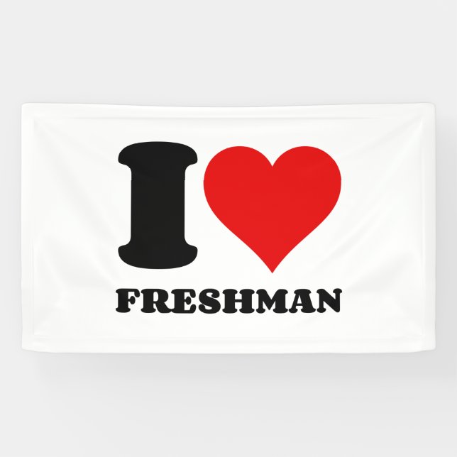 I LIEBE FRESHMAN HERZEN BANNER (Horizontal)