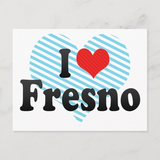 I Liebe Fresno Postkarte (Vorderseite)