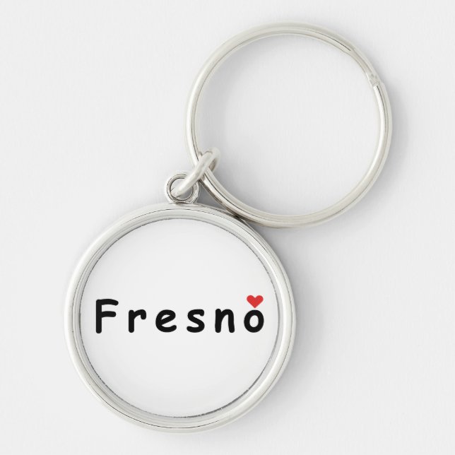 I Liebe Fresno Schlüsselanhänger (Vorne)