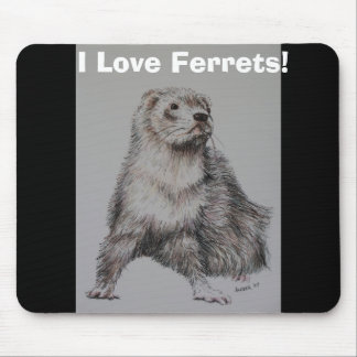I Liebe-Frettchen! Mousepad