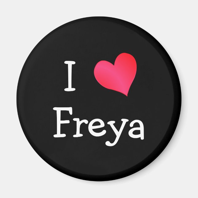 I Liebe Freya Magnet (Vorne)