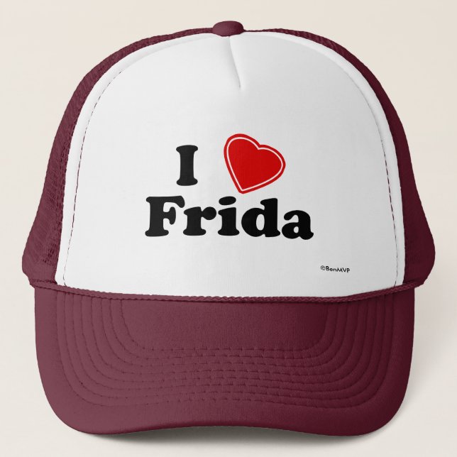 I Liebe Frida Truckerkappe (Vorderseite)