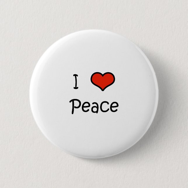 I Liebe-Frieden Button (Vorderseite)