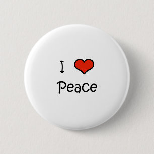 I Liebe-Frieden Button