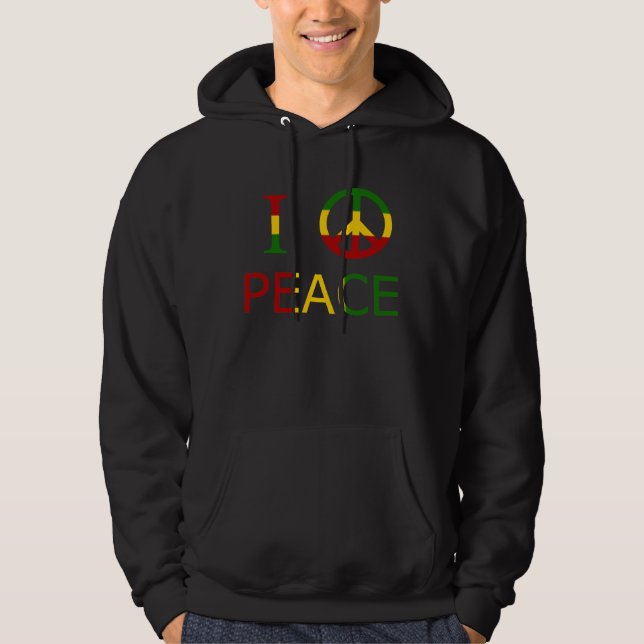 I Liebe-Frieden Hoodie (Vorderseite)