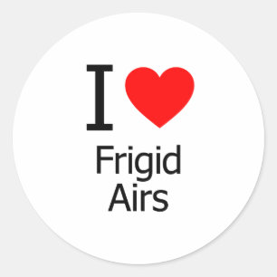 I Liebe Frigid Air Runder Aufkleber