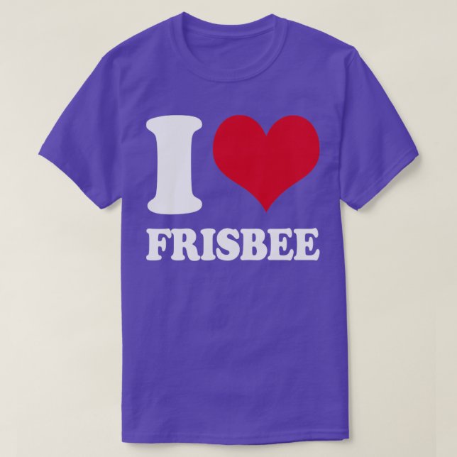 I Liebe Frisbee Disk Golf1 T-Shirt (Design vorne)