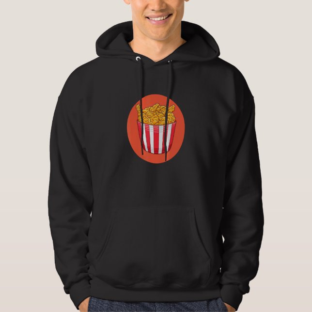 I Liebe Frittiertes Hühnerfutter 1 Hoodie (Vorderseite)