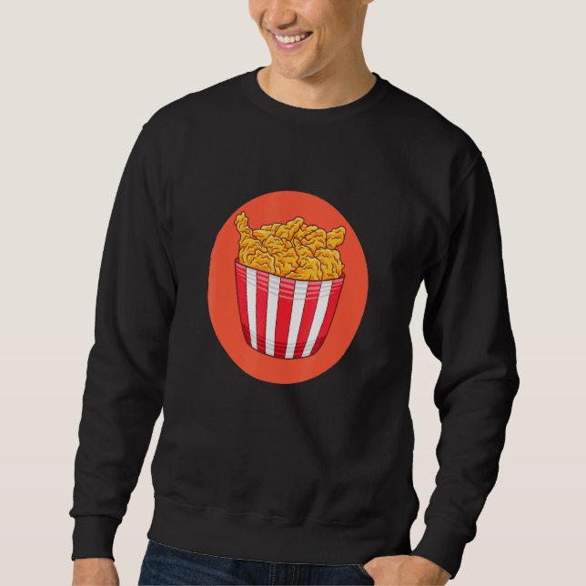 I Liebe Frittiertes Hühnerfutter 1 Sweatshirt (Vorderseite)