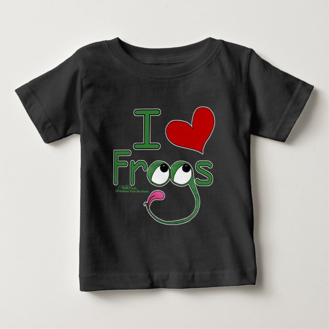 I Liebe FROGS Baby T-shirt (Vorderseite)