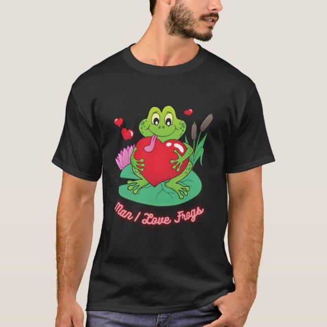 I Liebe Frogs Day Frosch T-Shirt (Vorderseite)
