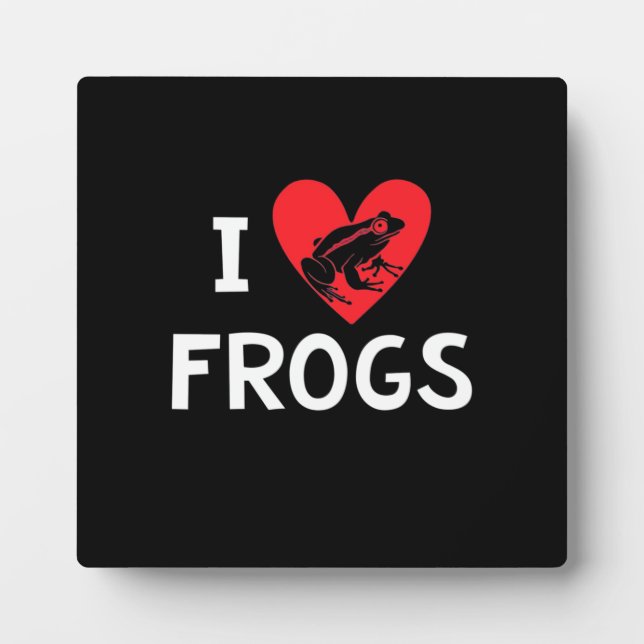 I Liebe Frogs Fotoplatte (Vorderseite)