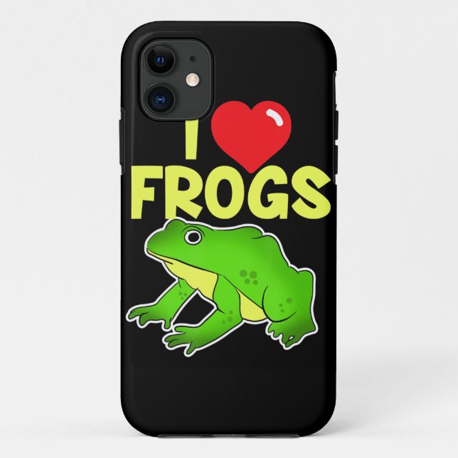 I Liebe Frogs Funny Animal Frog Lover Amphibien Case-Mate iPhone Hülle (Rückseite)