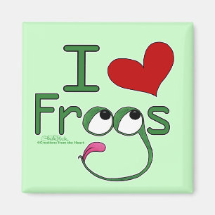 I Liebe FROGS Magnet