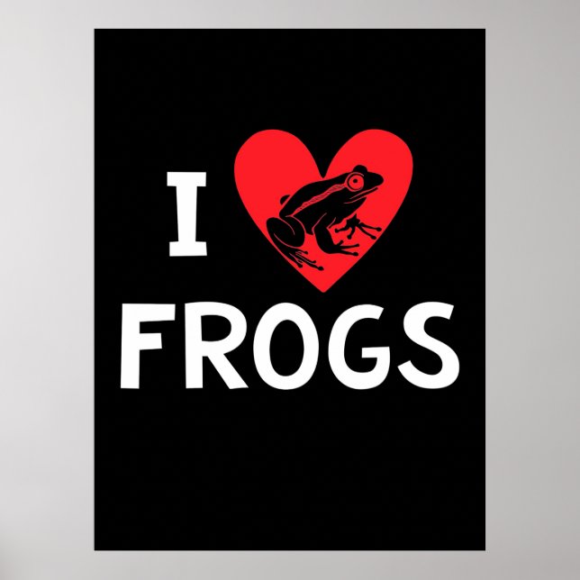 I Liebe Frogs Poster (Vorne)
