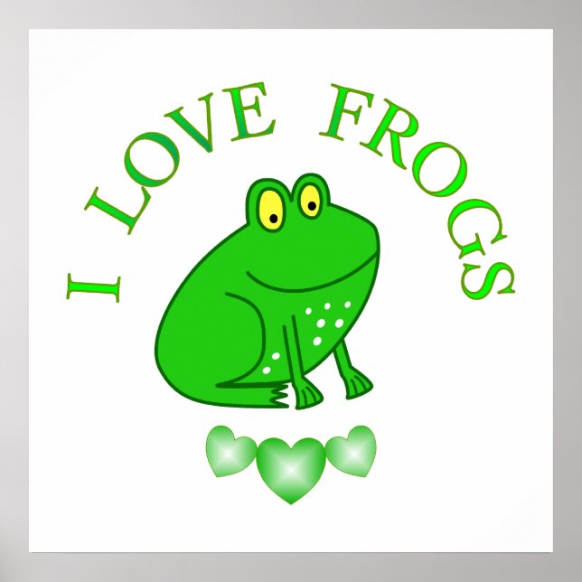 I Liebe Frogs Poster (Vorne)
