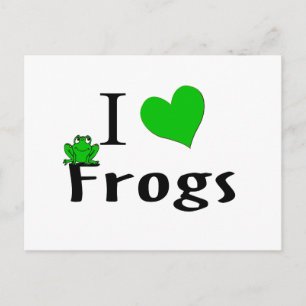 I Liebe Frogs Postkarte