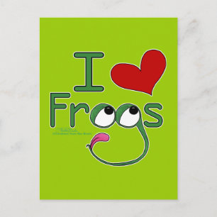 I Liebe FROGS Postkarte