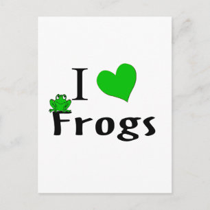 I Liebe Frogs Postkarte
