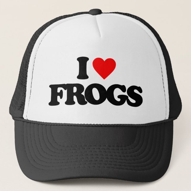 I LIEBE FROGS TRUCKERKAPPE (Vorderseite)