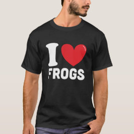 I Liebe Frösche, Bestes Froschgeschenk T-Shirt