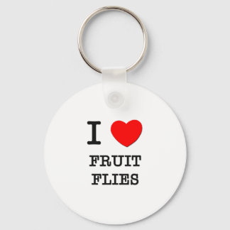 I Liebe Fruchtfliegen Schlüsselanhänger
