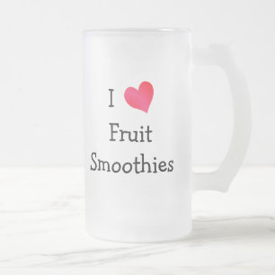 I Liebe Fruchtsmoothies Mattglas Bierglas